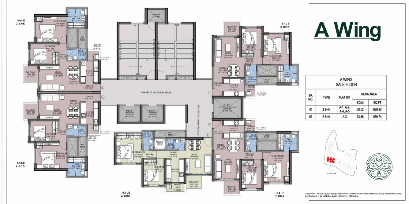  park city Wing A Cluster Plan