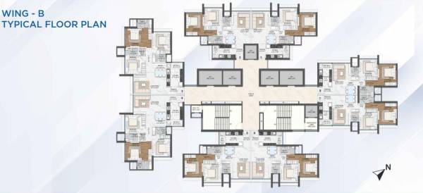  life-phase-i B Wing Cluster Plan for Typical Floor