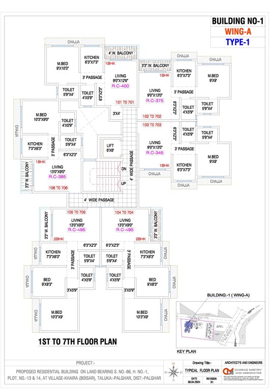  horizon Building No 1 Wing A And Wing B Cluster Plan