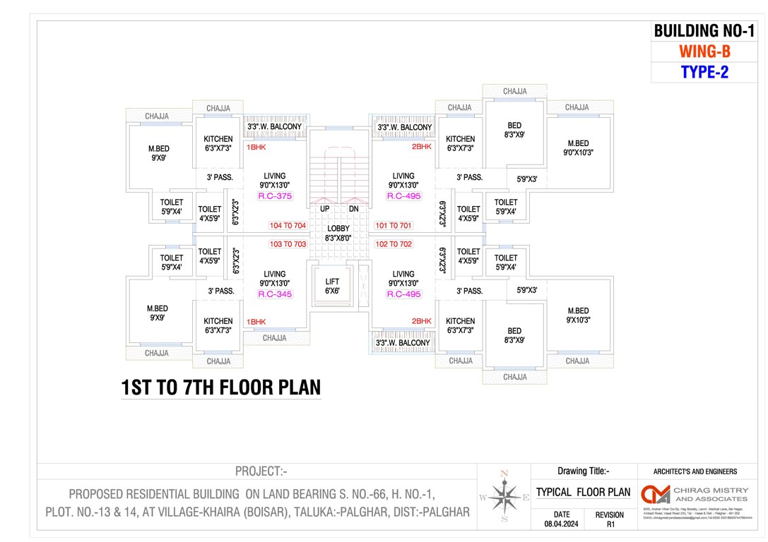  horizon Building No 1 Wing A And Wing B Cluster Plan