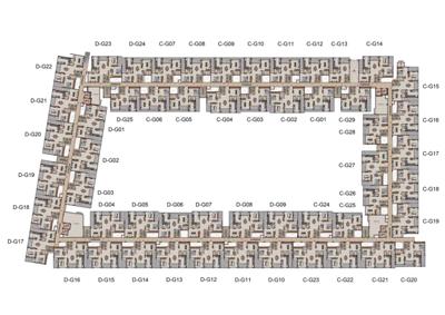  french-town Tower 2 Block C And D Cluster Plan For Ground Floor