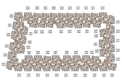  french-town Tower 2 Block C And D Cluster Plan From 2nd To 5th Floor