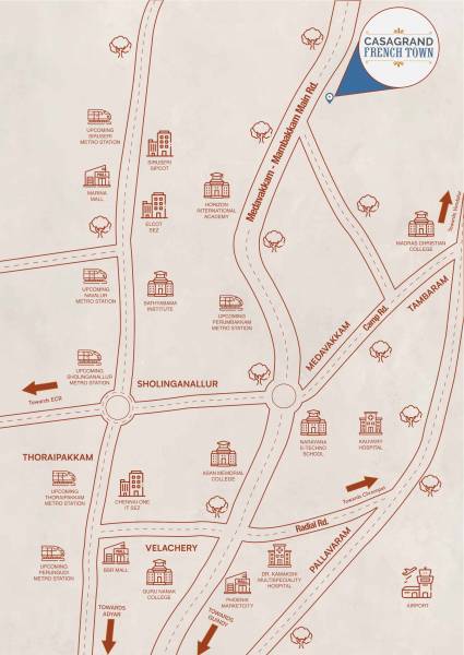  french-town Location Plan