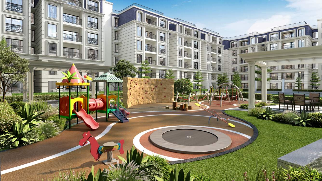  french town Children's play area