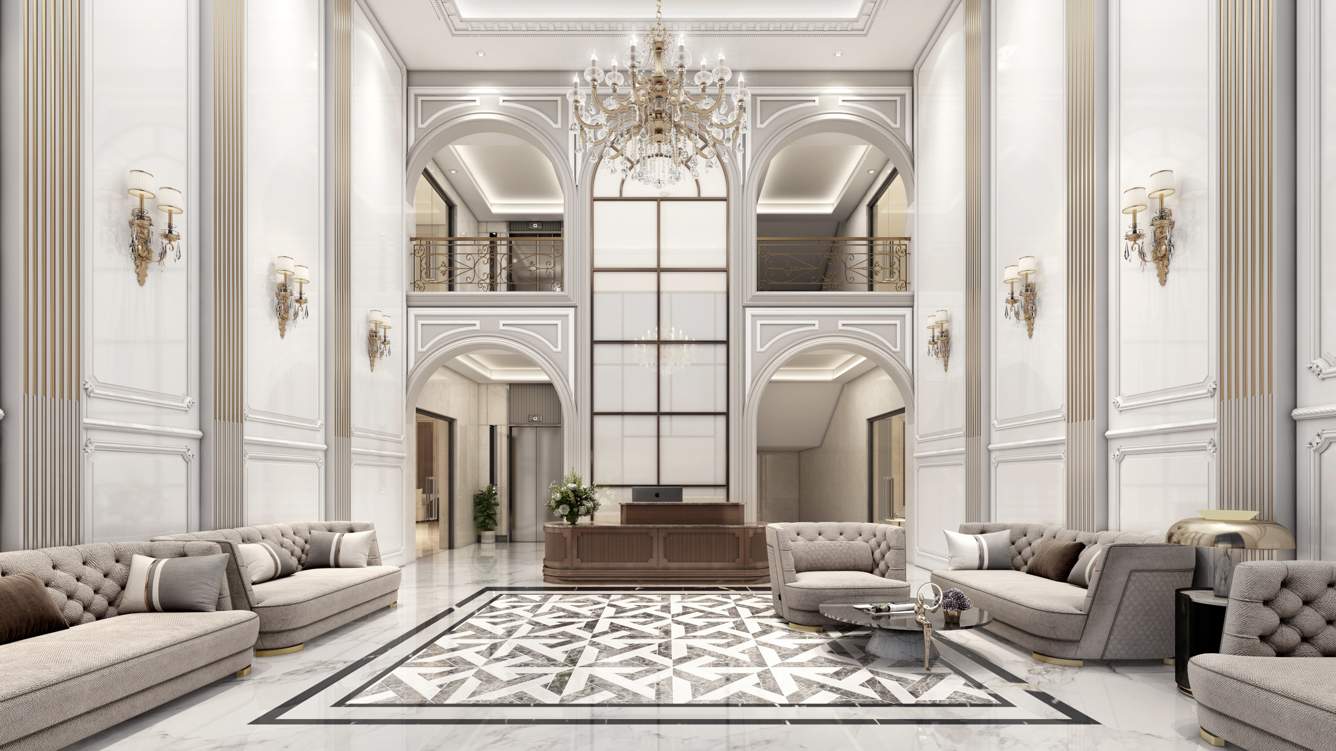  french town Entrance Lobby