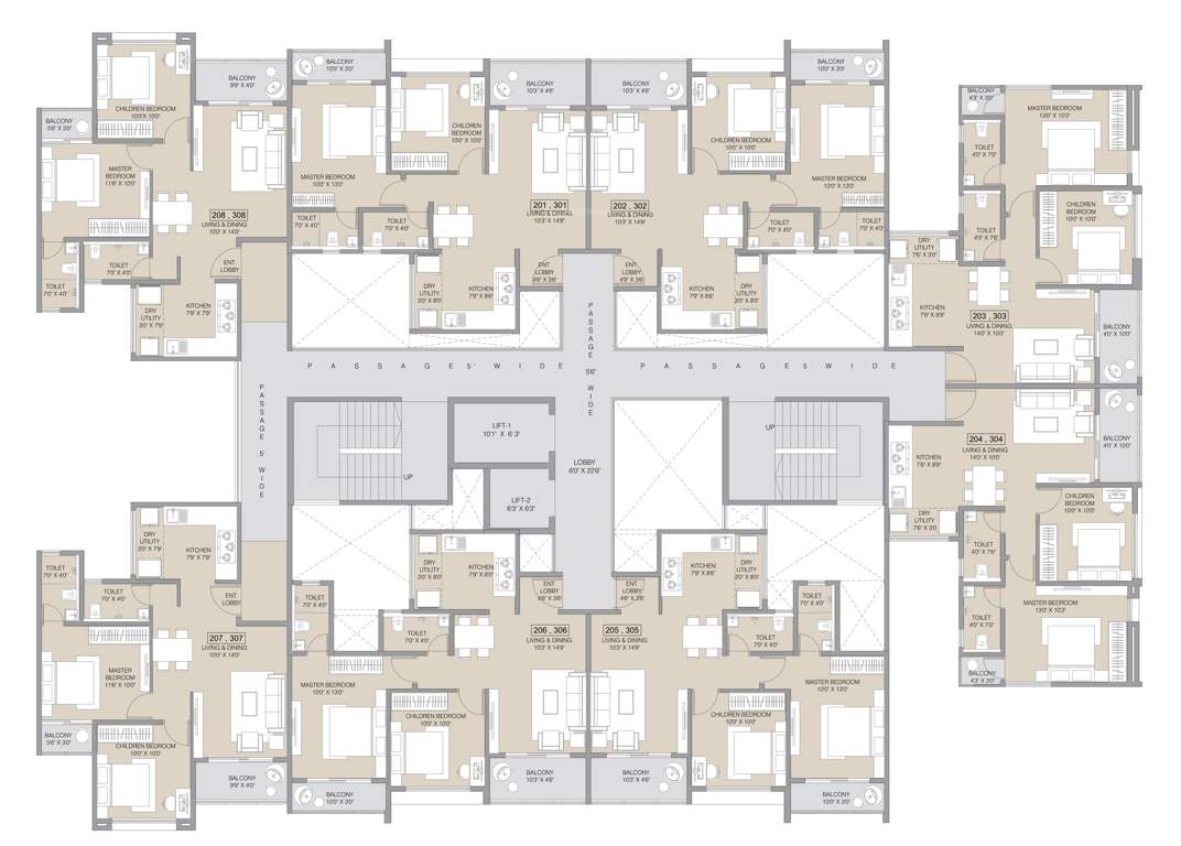  skyverse Tower 1 Cluster Plan