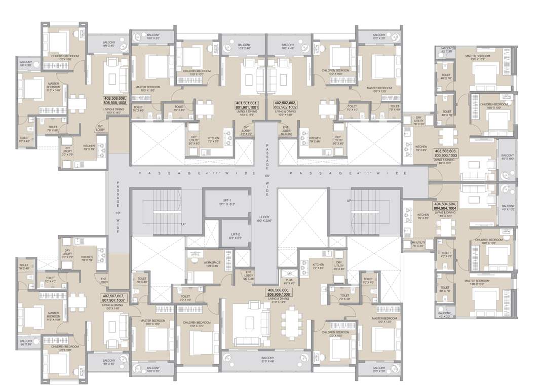  skyverse Tower 1 Cluster Plan