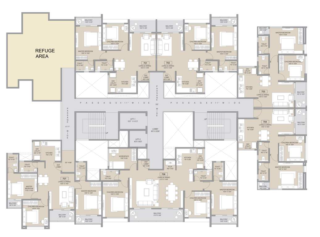  skyverse Tower 1 Cluster Plan