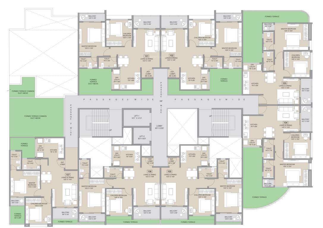  skyverse Tower 1 Cluster Plan