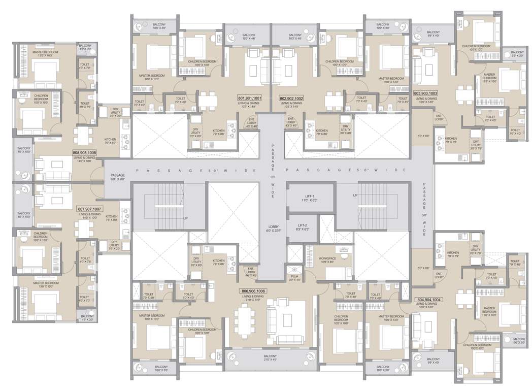  skyverse Tower 2 Cluster Plan