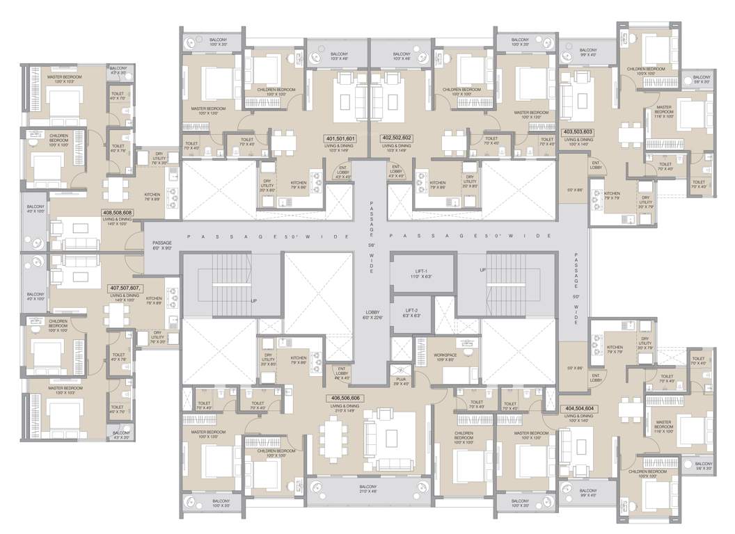  skyverse Tower 2 Cluster Plan