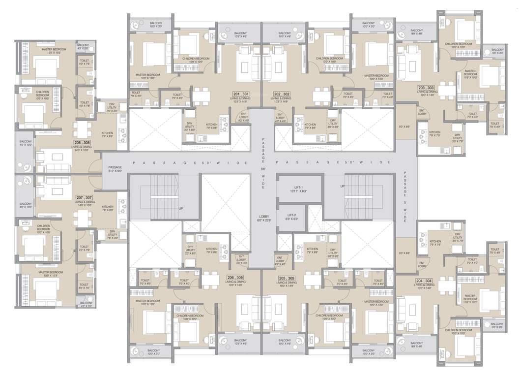  skyverse Tower 2 Cluster Plan
