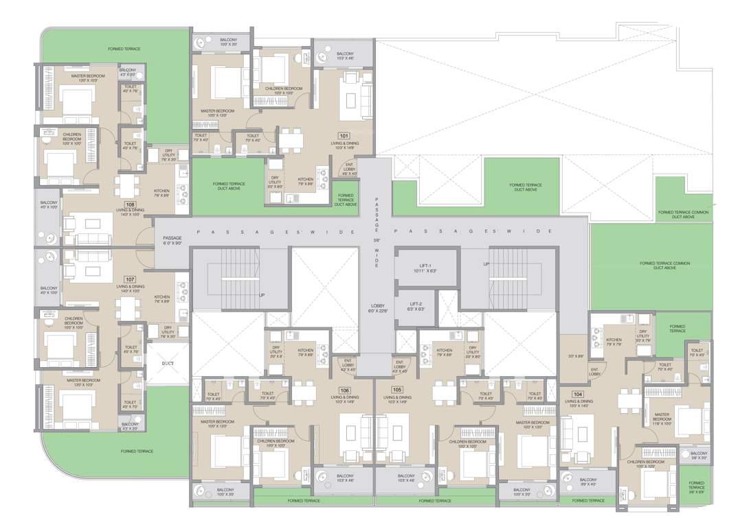  skyverse Tower 2 Cluster Plan