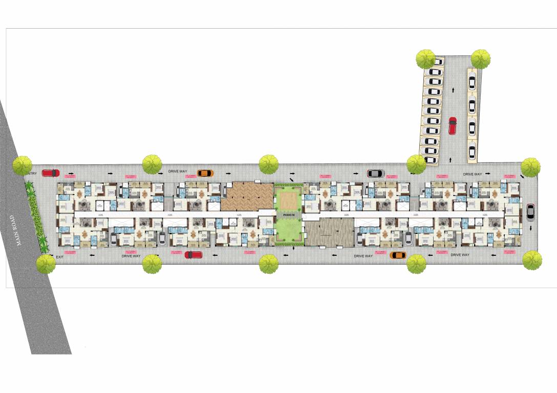  arcadia Block A And B Cluster Plan For 1st Floor