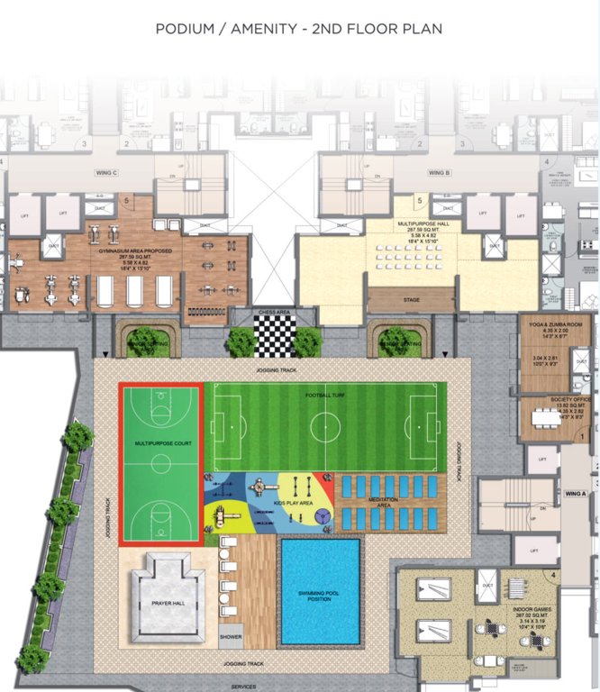  infinity Infinity Cluster Plan for Podium/Amenity  2nd Floor