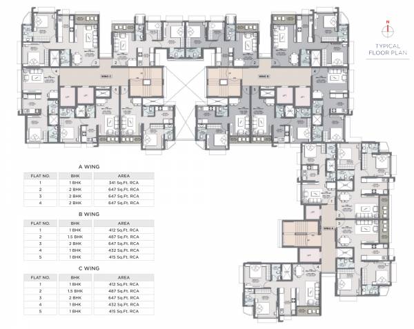  infinity Infinity Cluster Plan for Typical Floor