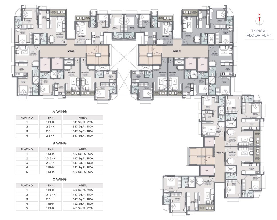  infinity Infinity Cluster Plan for Typical Floor