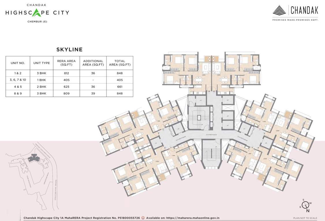  highscape city 1a Tower 1 To Tower 8 Skyline Typical Cluster Plan