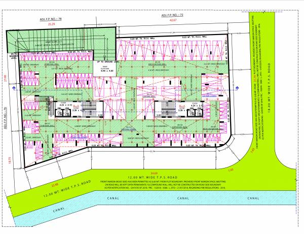  pragatya-pratham Block A And B Cluster Plan for basement Floor