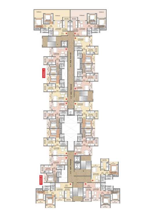  the livin Wing A And B Cluster Plan for 1st Floor