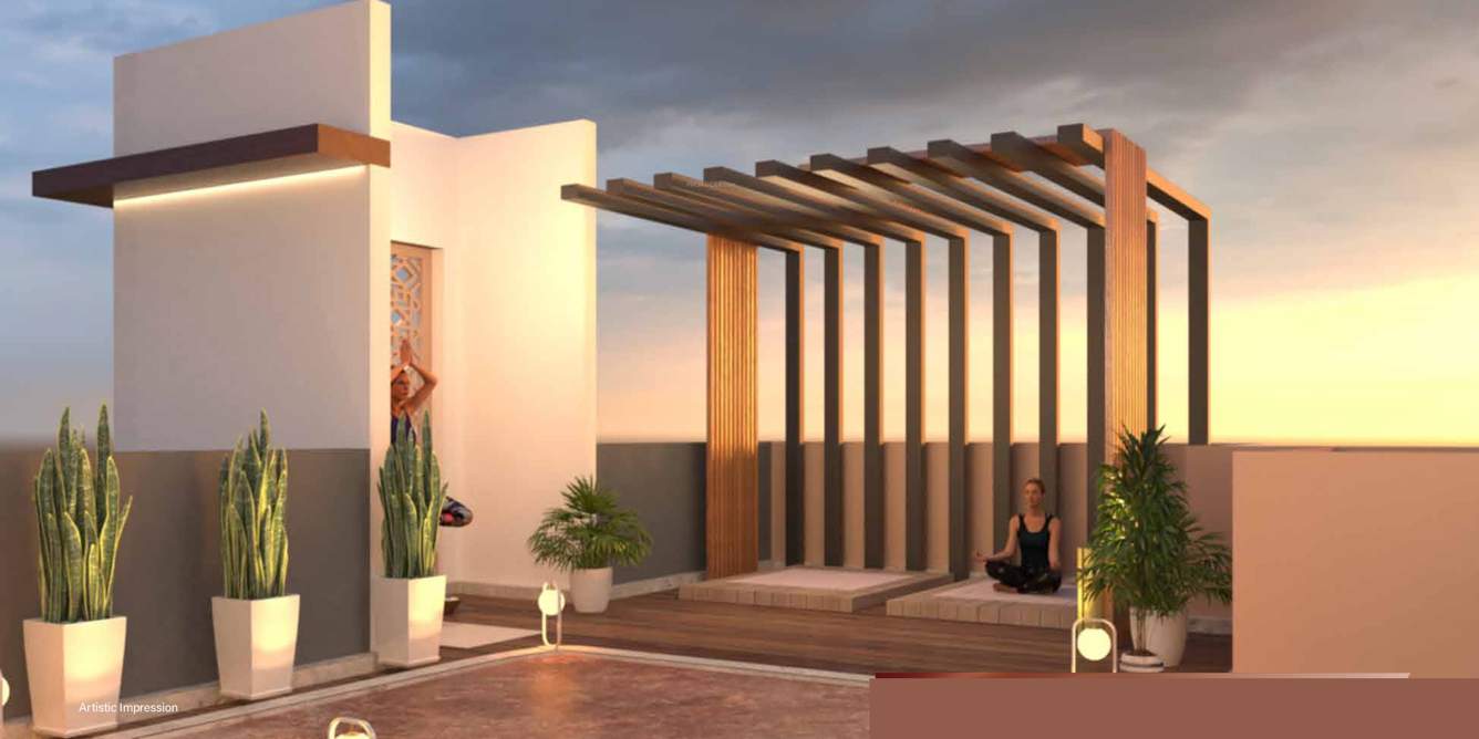  the livin Yoga/Meditation Area