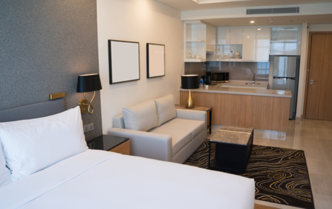  smart studios Bedroom