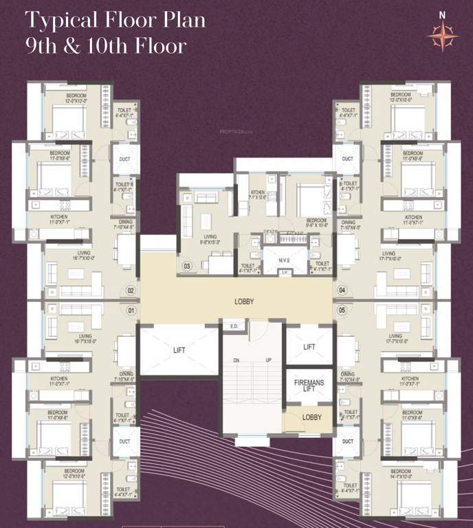  meghna chsl Meghna Chsl Cluster Plan for 9th Floor
