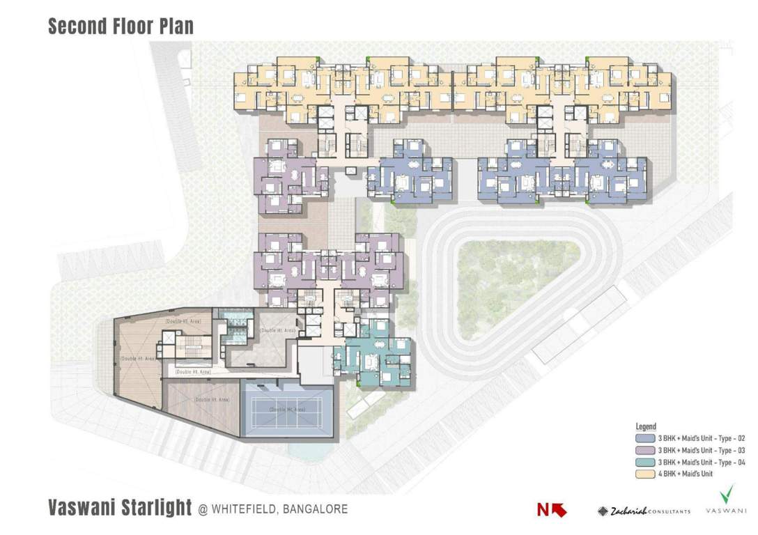  starlight Tower T1 To T3 Cluster Plan for 2nd Floor
