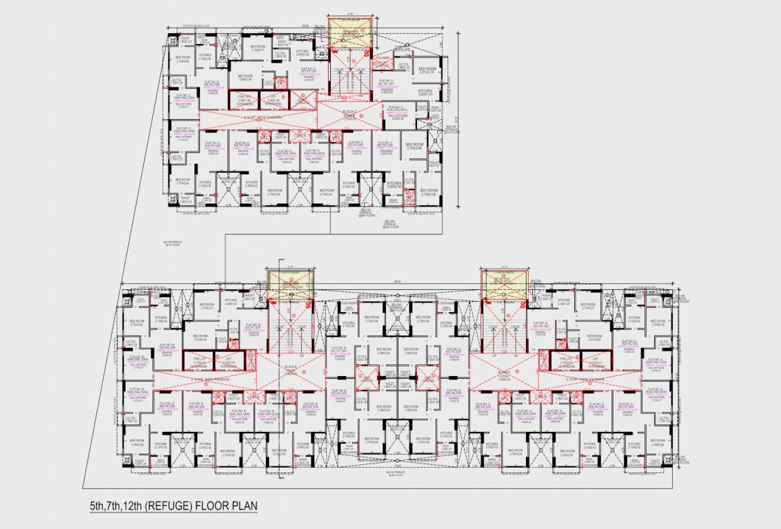  park lane Block A Cluster Plan from 5th to 12th Floor