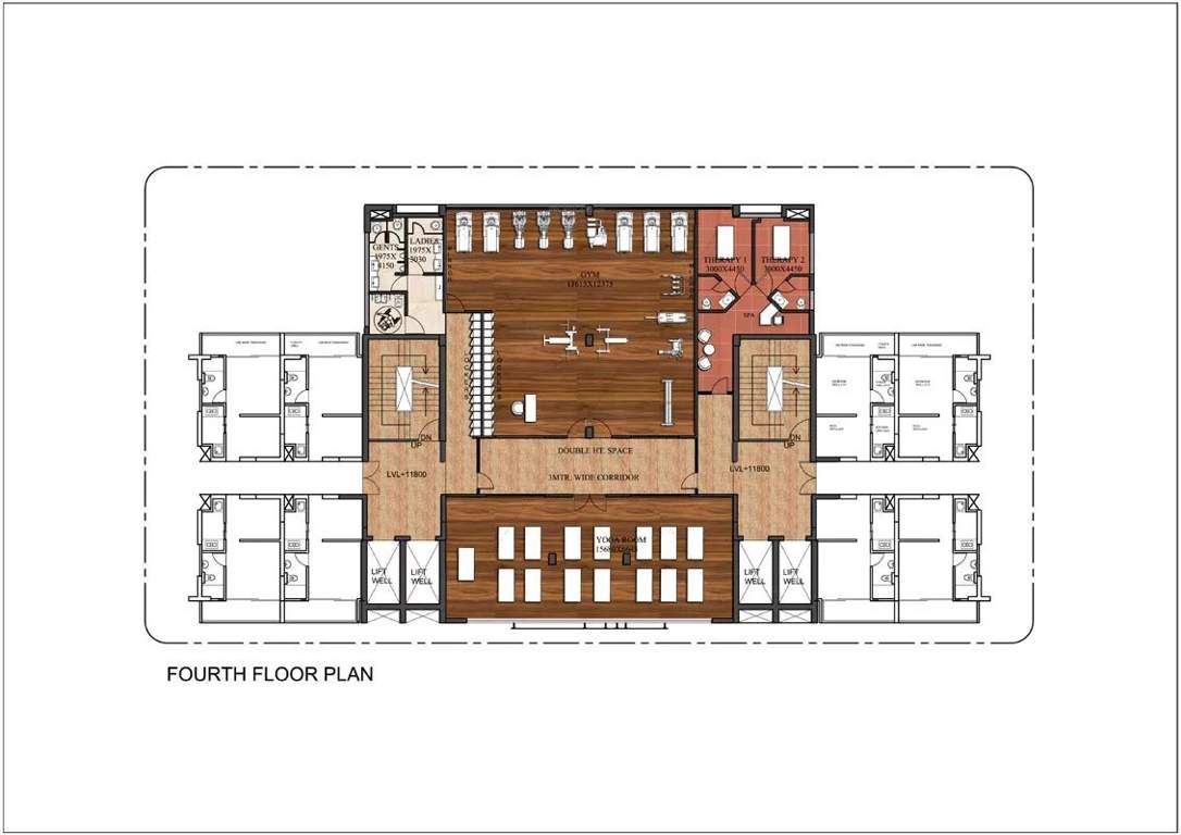 nimbus the palm village Block A Cluster Plan for 4th Floor