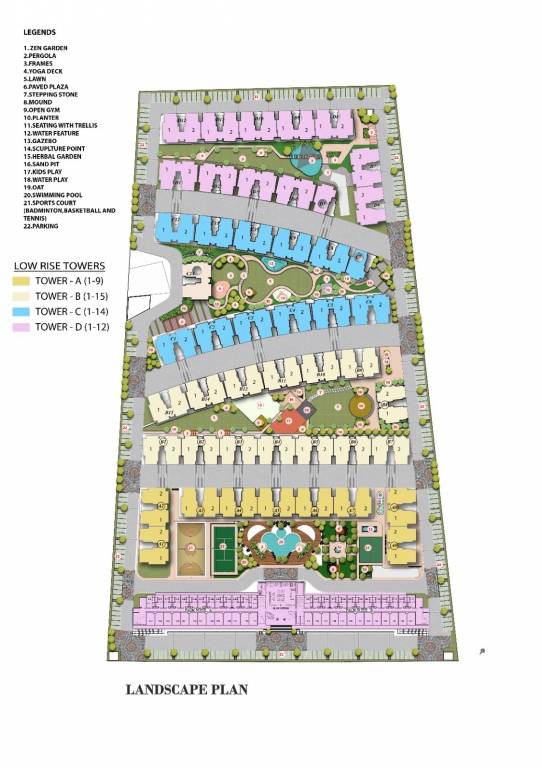 the palm village Layout Plan