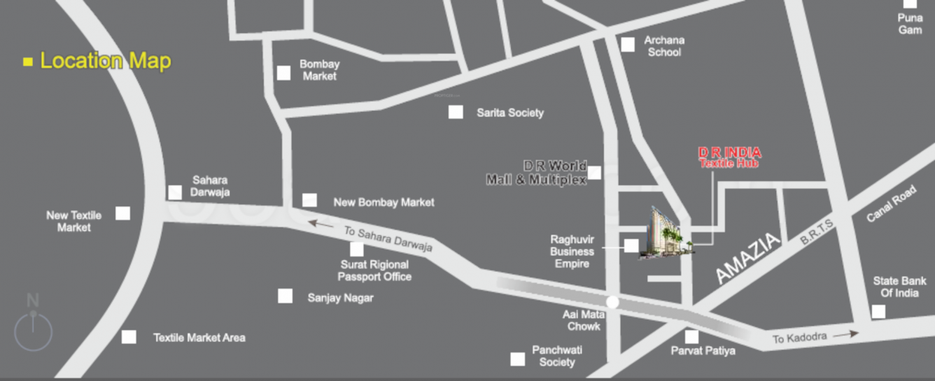 india textile hub Location Plan
