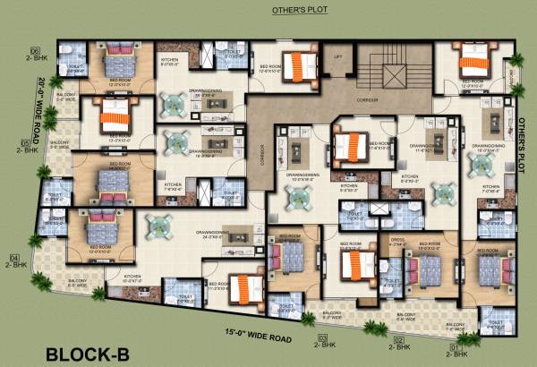 Block B Typical Cluster Plan orchid-residency Block B Typical Cluster Plan