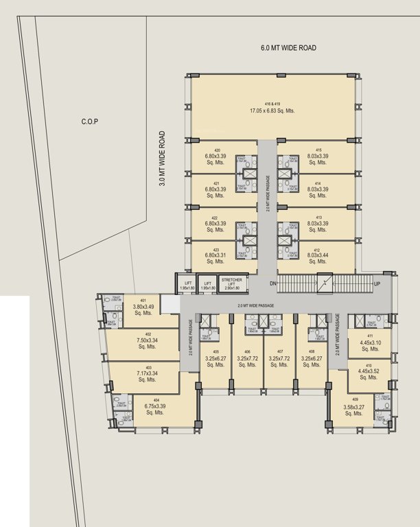  the sankalp The Sankalp Cluster Plan For 4th Floor