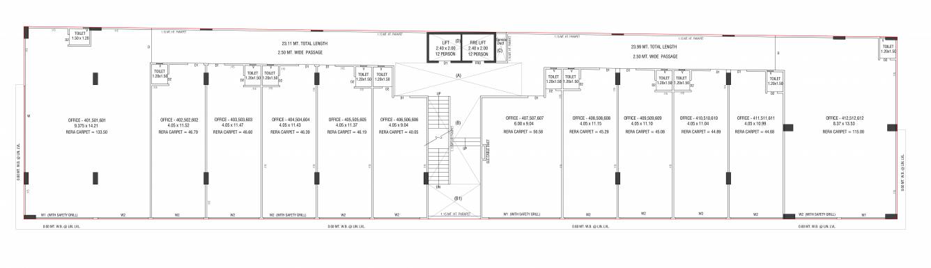  ishan square Ishan Square Cluster Plan From 4th To 6th Floor