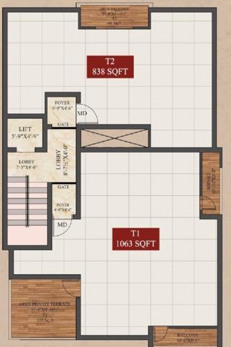  angelite-apartment Angelite Apartment Cluster Plan For 3rd Floor