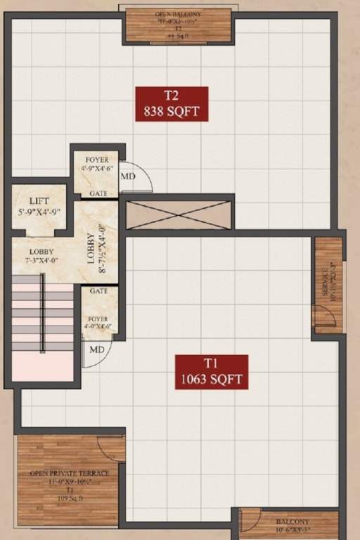  angelite apartment Angelite Apartment Cluster Plan For 3rd Floor