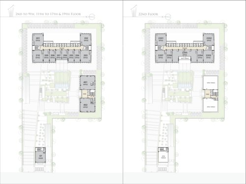  west-gate-block-c West Gate Block C Cluster Plan from 2nd to 22th Floor