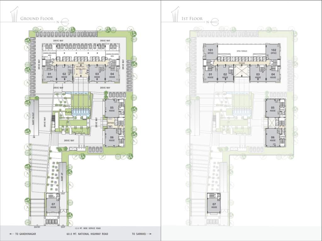  west gate block c West Gate Block C Cluster Plan from ground to 1st Floor