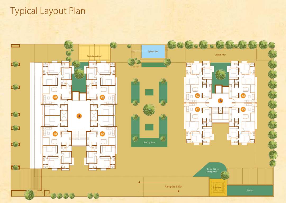  rejoice 2  Block  A & B Typical Cluster Plan
