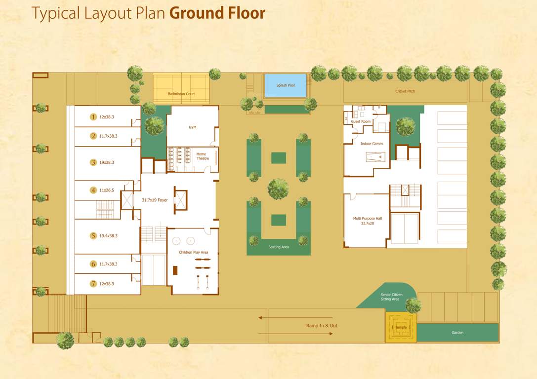  rejoice 2  Block  A Cluster Plan For Ground Floor
