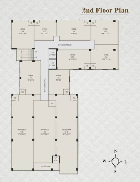  ashwamegh-elegance-3 1 Cluster Plan For 2nd Floor