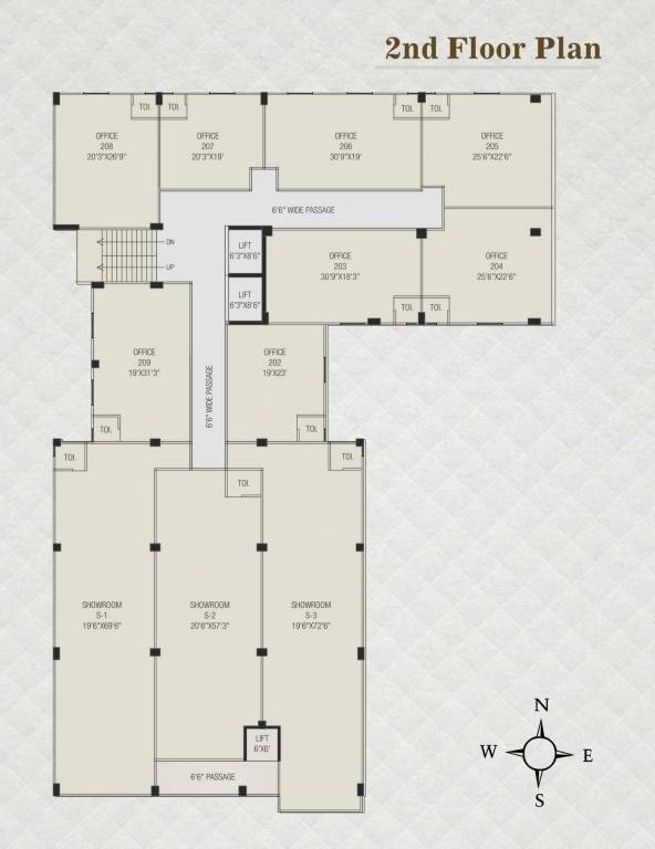  ashwamegh elegance 3 1 Cluster Plan For 2nd Floor