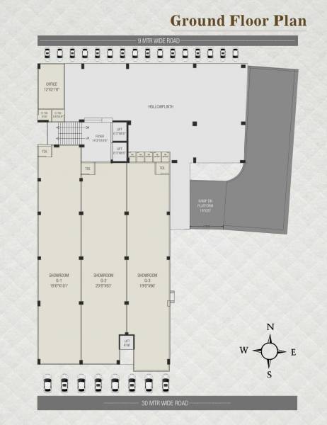  ashwamegh-elegance-3 1 Ground Cluster Plan