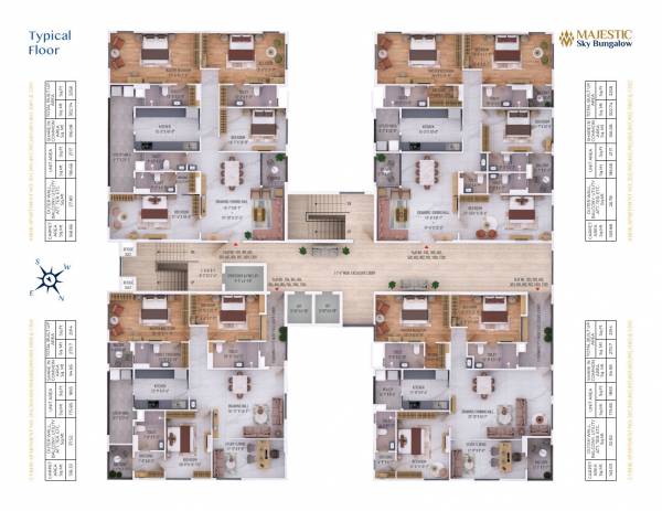 Cluster Plan majestic-sky-bungalow Cluster Plan