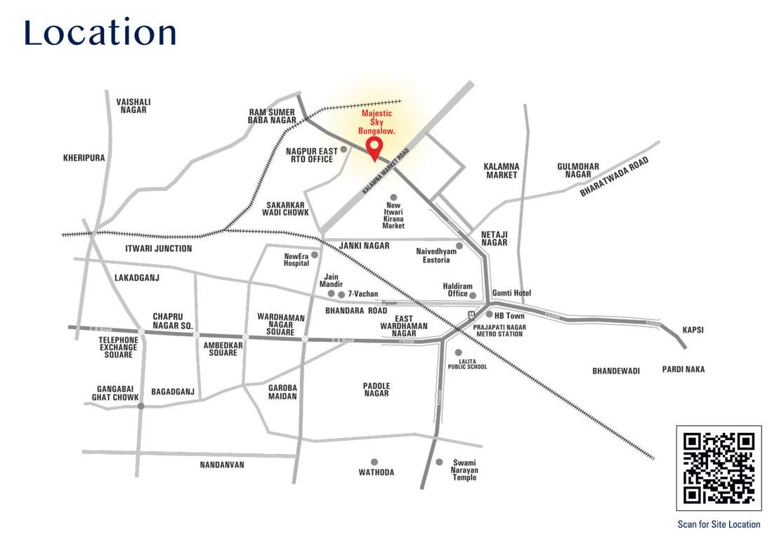  majestic sky bungalow Location Plan