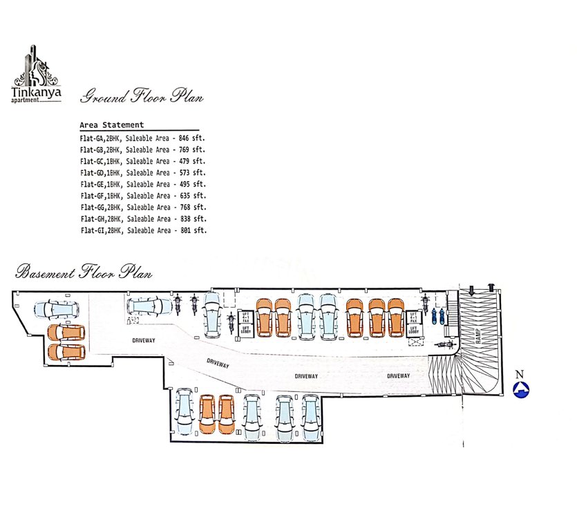  tin kanya apartment Cluster Plan