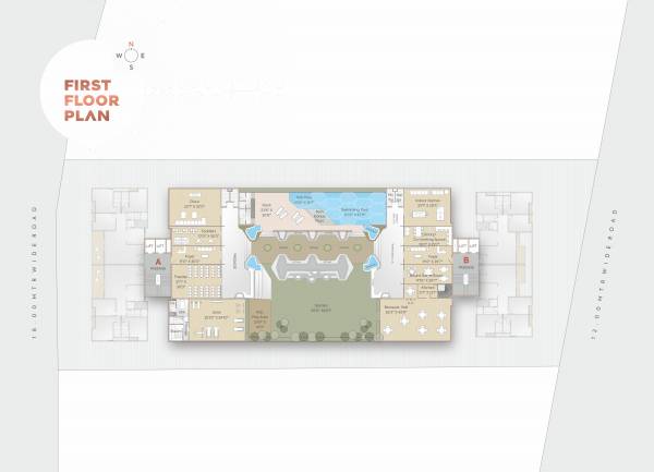 Tower A And B Cluster Plan for 1st Floor sparsh Tower A And B Cluster Plan for 1st Floor