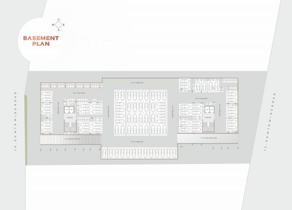 Tower A And B Cluster Plan for Basement Floor sparsh Tower A And B Cluster Plan for Basement Floor