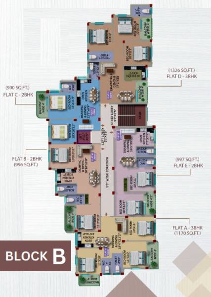  niwas Block B Cluster Plan For Typical Floor Plan